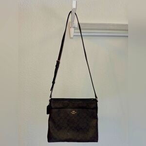 Coach Brown Messenger Bag Leather Classic